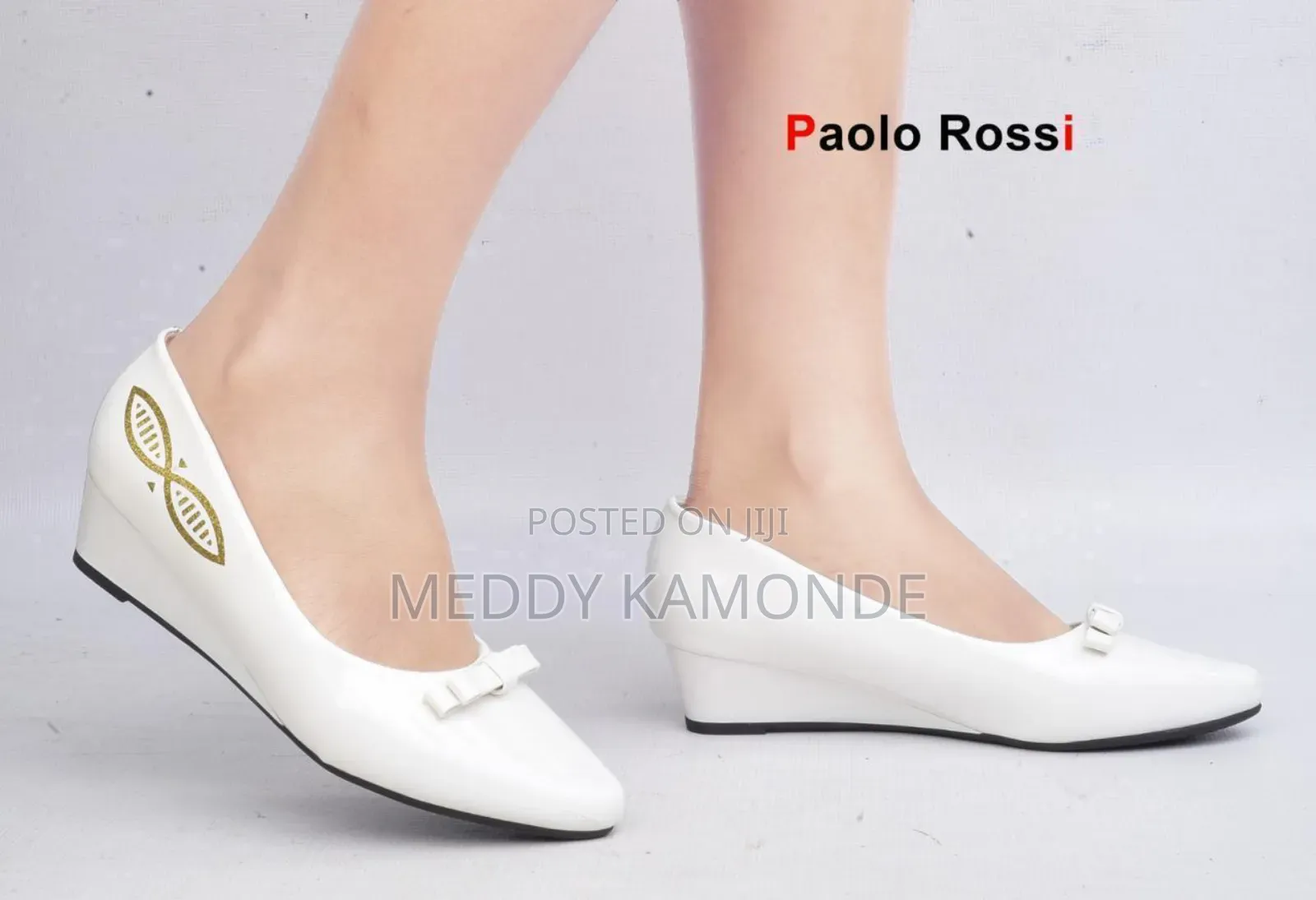 White Comfortable Wedge Shoes