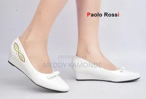 White Comfortable Wedge Shoes