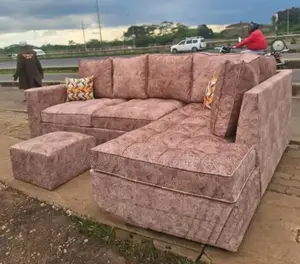 L-Shaped Sofas With Spring Cushions