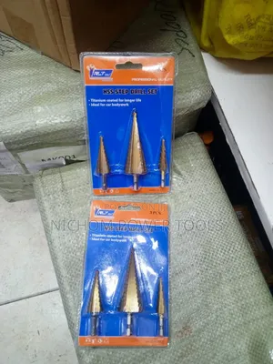 RLT 3pcs HSS Step Drill Bits /Step Drill Set