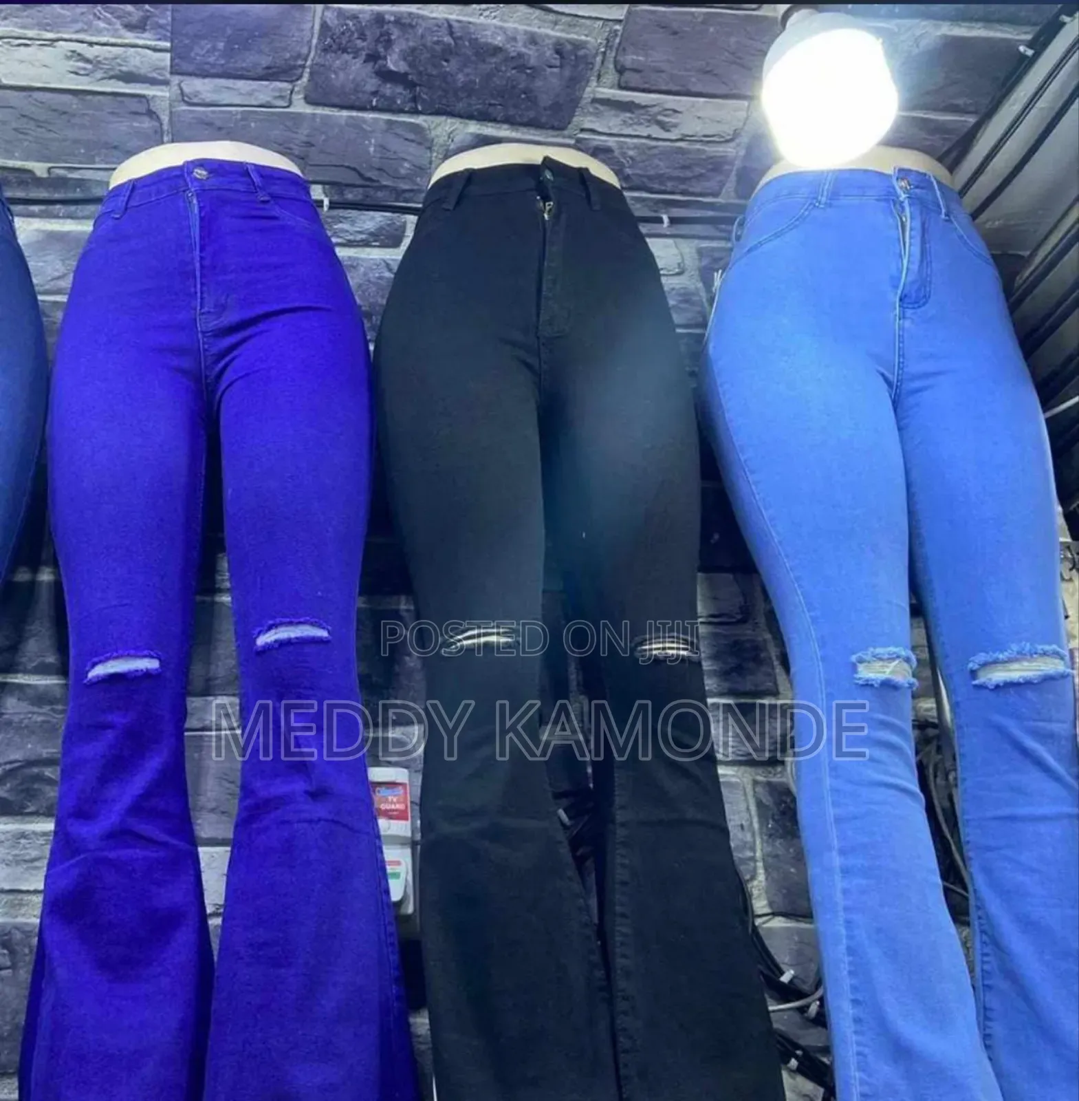 Ripped Hipster Trouser Jeans