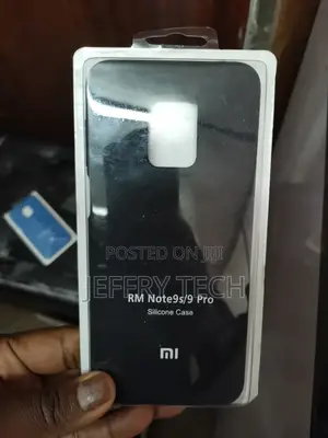 Black Spazy Silicone Case for Redmi Note 9 Pro
