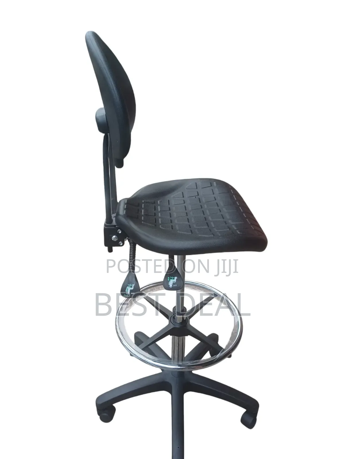 Lab Adjustable Rubber Stool