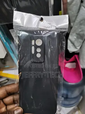 Black Soft Silicone Funda Tecno Phantom X Case