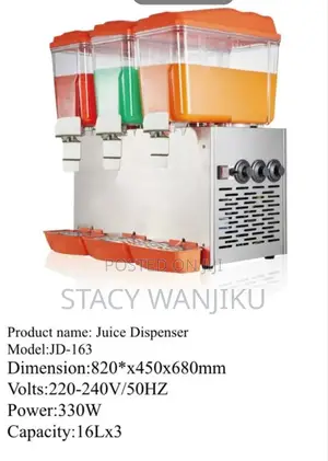 Juice Dispenser Machine 3 Slots 18l Per Slot