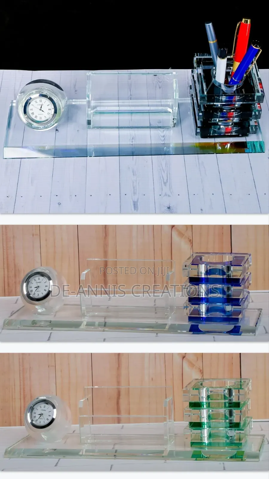 Desktop Organizer With a Watch