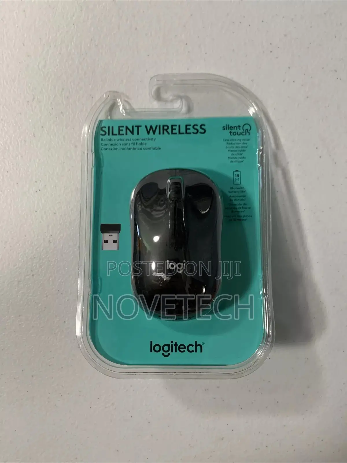 Logitech M220 Silent Wireless Optical Mouse - Black Charcoal