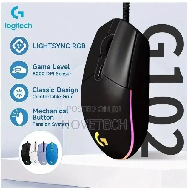 Logitech G102 LIGHTSYNC Wired Optical Gaming Mouse