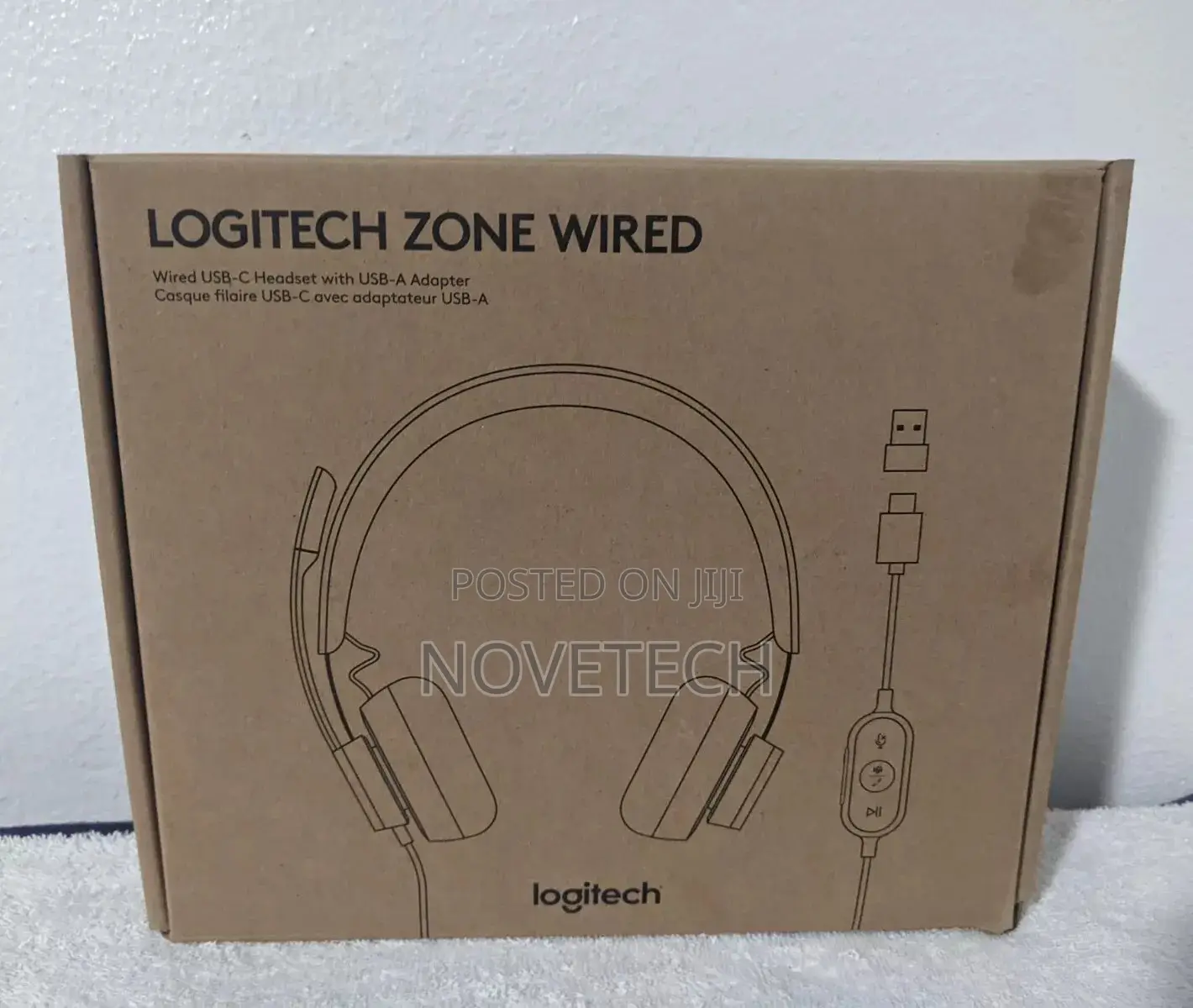 Logitech Zone Wired on-Ear Headset Black