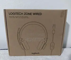 Logitech Zone Wired on-Ear Headset Black