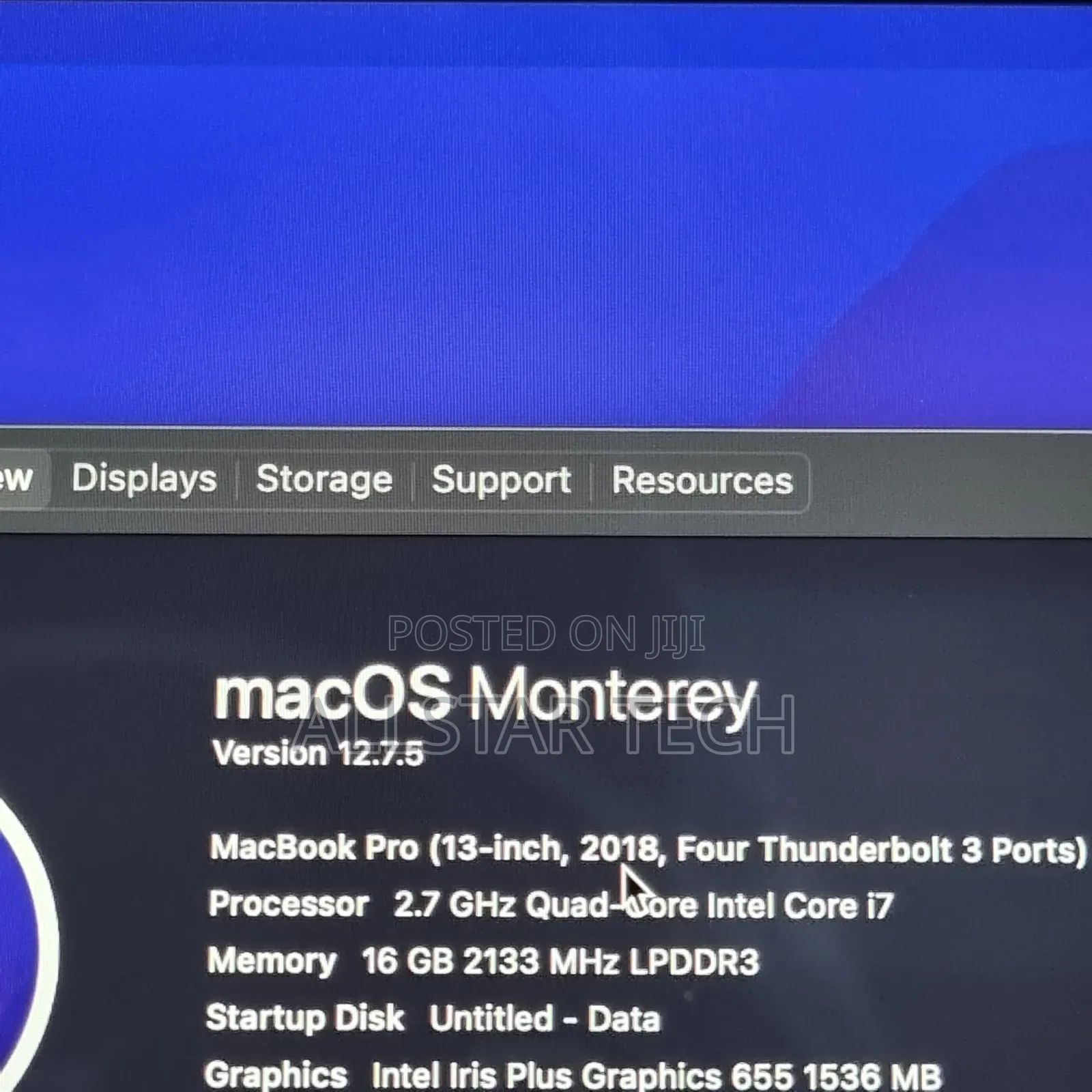 Laptop Apple MacBook Pro 2018 16GB Intel Core I7 SSD 1T