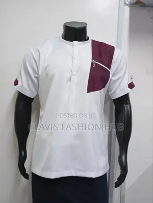 White Short Sleeves Shirts for Men