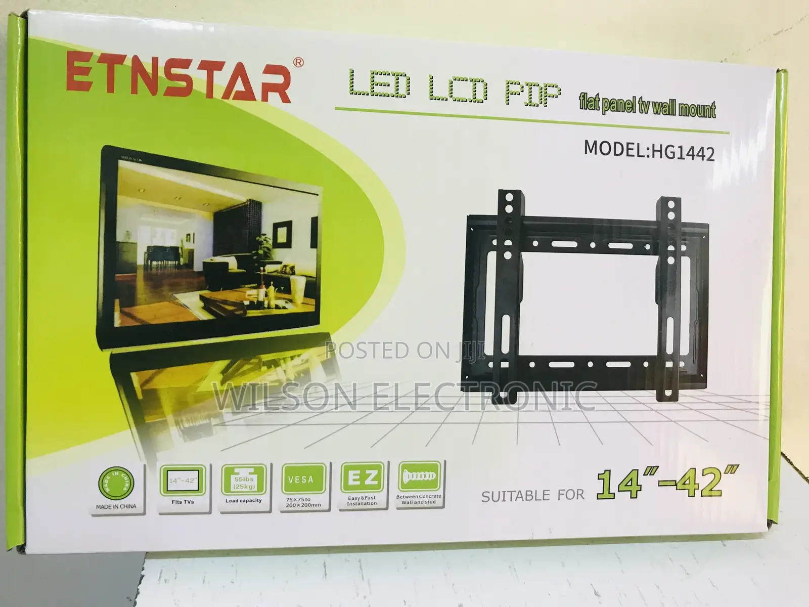 Flat Panel Tv Wall Mount. 14”-42”
