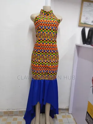 African Kitenge Kente Maxi Dress