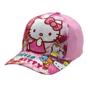 Pink Hello Kitty Baseball Cap Hat Kids Children Cartoon