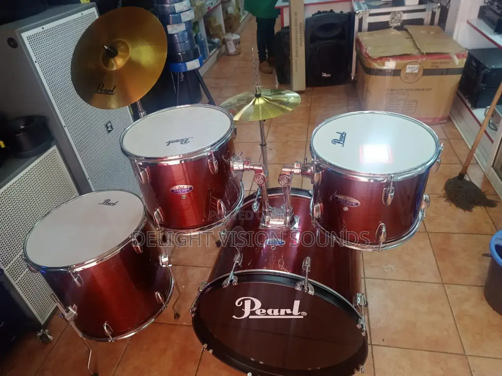 Pearl 5pcs Drum Set High Quality