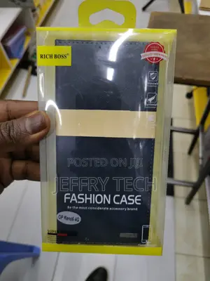 Rich Boss Leather Back Cover for Oppo Reno 6 4G