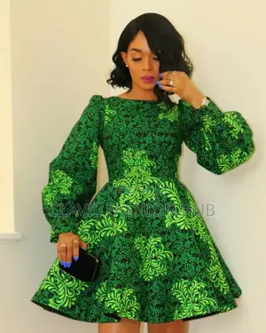 Kitenge Skater Dress for Ladies
