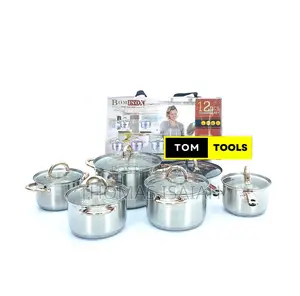 12PCS BOMINOX Stainless Steel Cookware Set