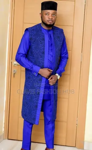 3 Piece African Men Suit for Weddings