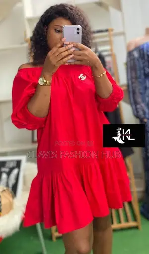 Red Free Dress- Knee Length