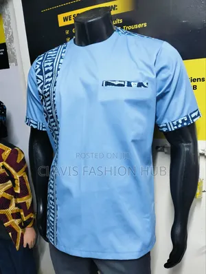 Blue Executive African Senator Shirt