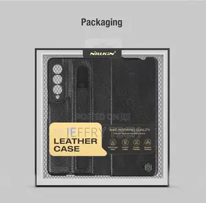 Z Fold 6 Nilkin Aoge Leather S Pen Pocket Case