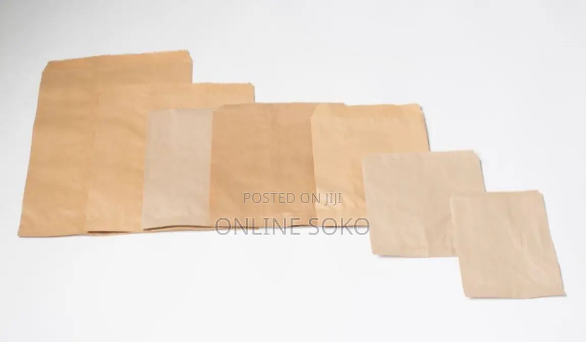 Brown Packaging Millinery Khaki Bags Pouches – 100 PCS