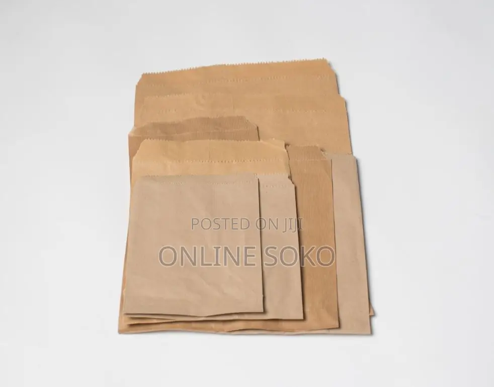 Brown Packaging Millinery Khaki Bags Pouches – 100 PCS