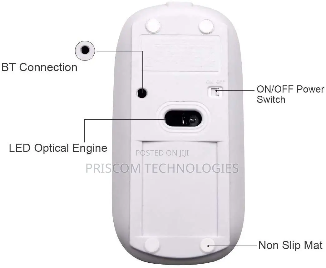 Rechargeable, Bluetooth Mouse for Laptop/Mac/iPad Pro