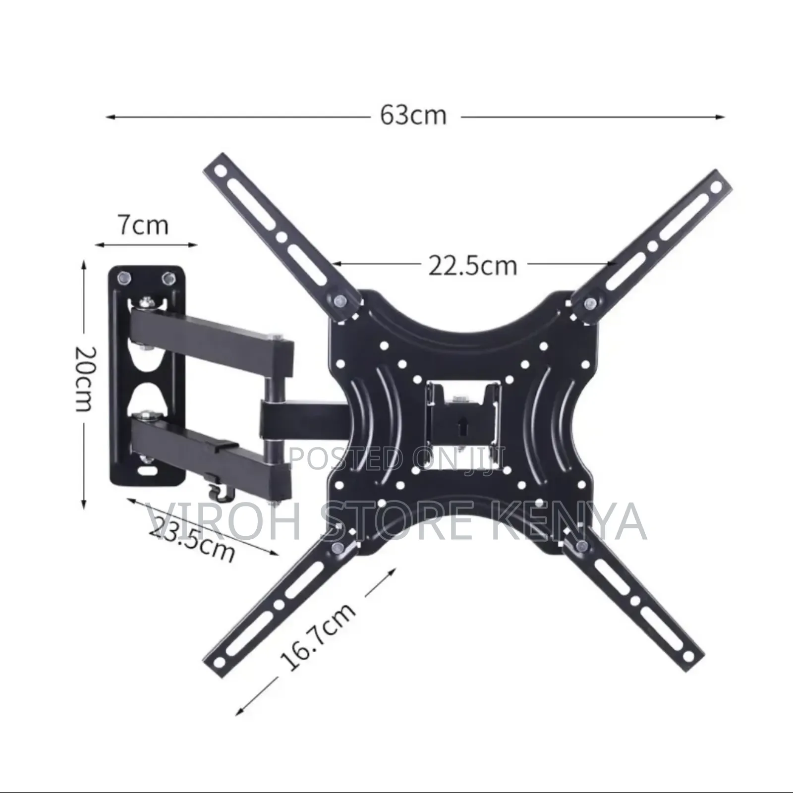 Full Motion Tv Wall Mounting Bracket Tilting Stretching
