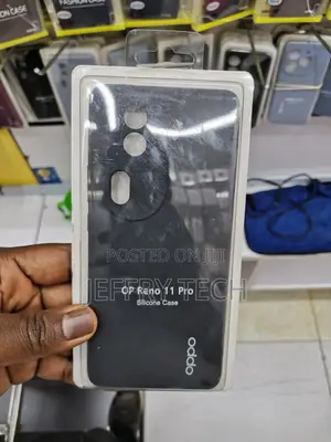 Silicone Case for Oppo Reno 11 Pro -Black-