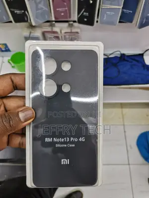 Silicone Case for Redmi Note 13 Pro 4G -Black-