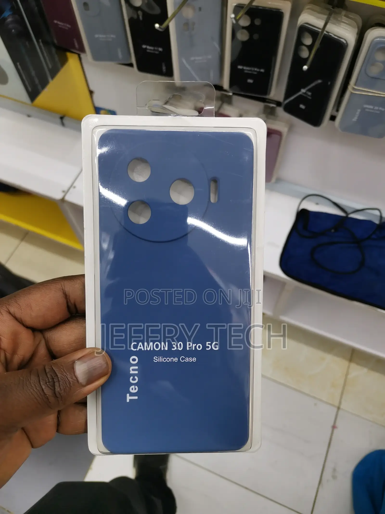 Silicone Case for Tecno Camon 30 Pro 5G -Blue-
