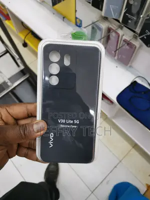 Soft Silicon Cover for Vivo V30 Lite 5G -Black-