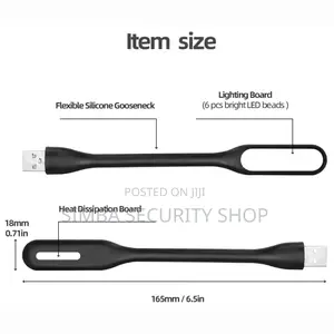 2 Pieces Flexible Mini USB LED Light Lamp Reading Torch