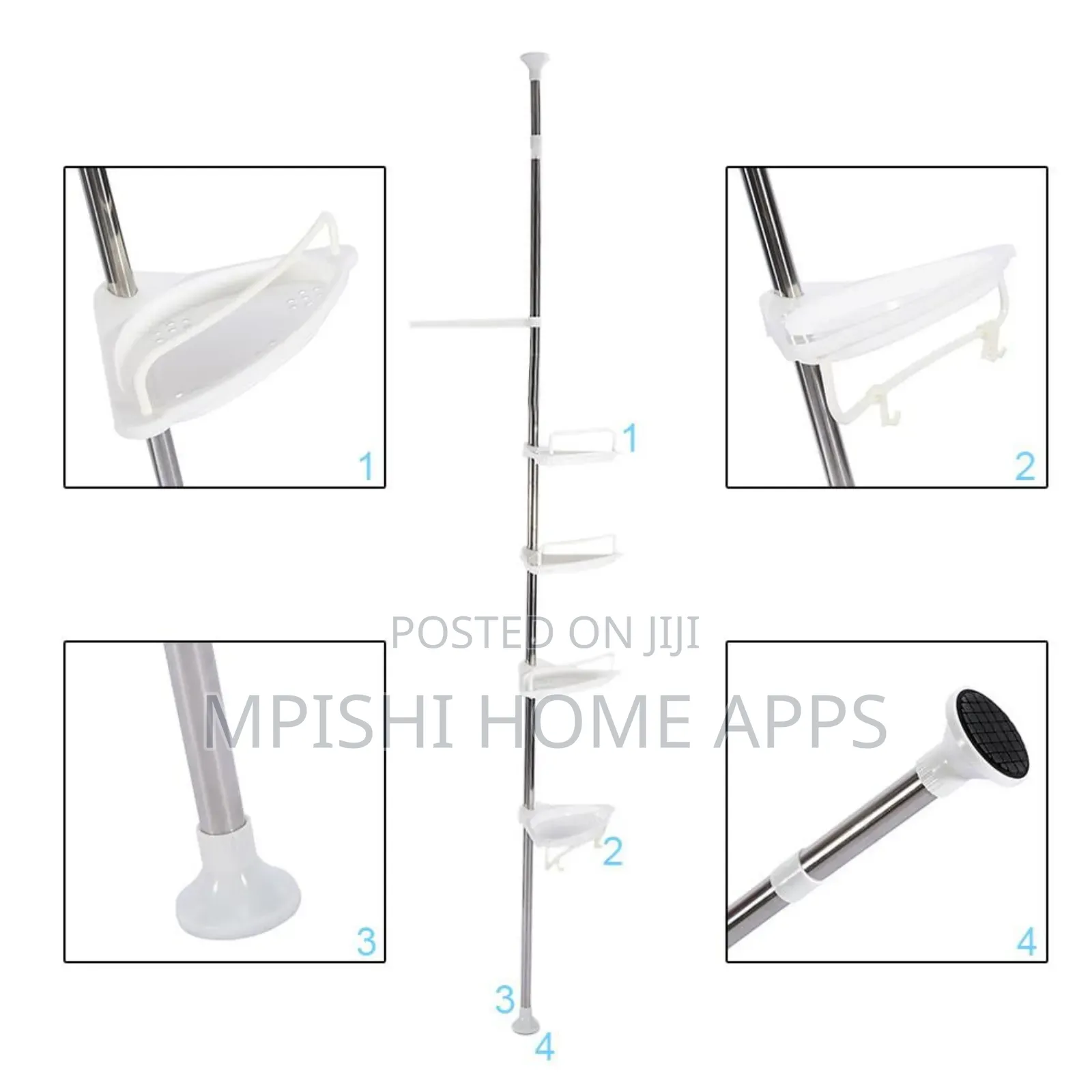 4 Layer Bathroom Corner Shelf
