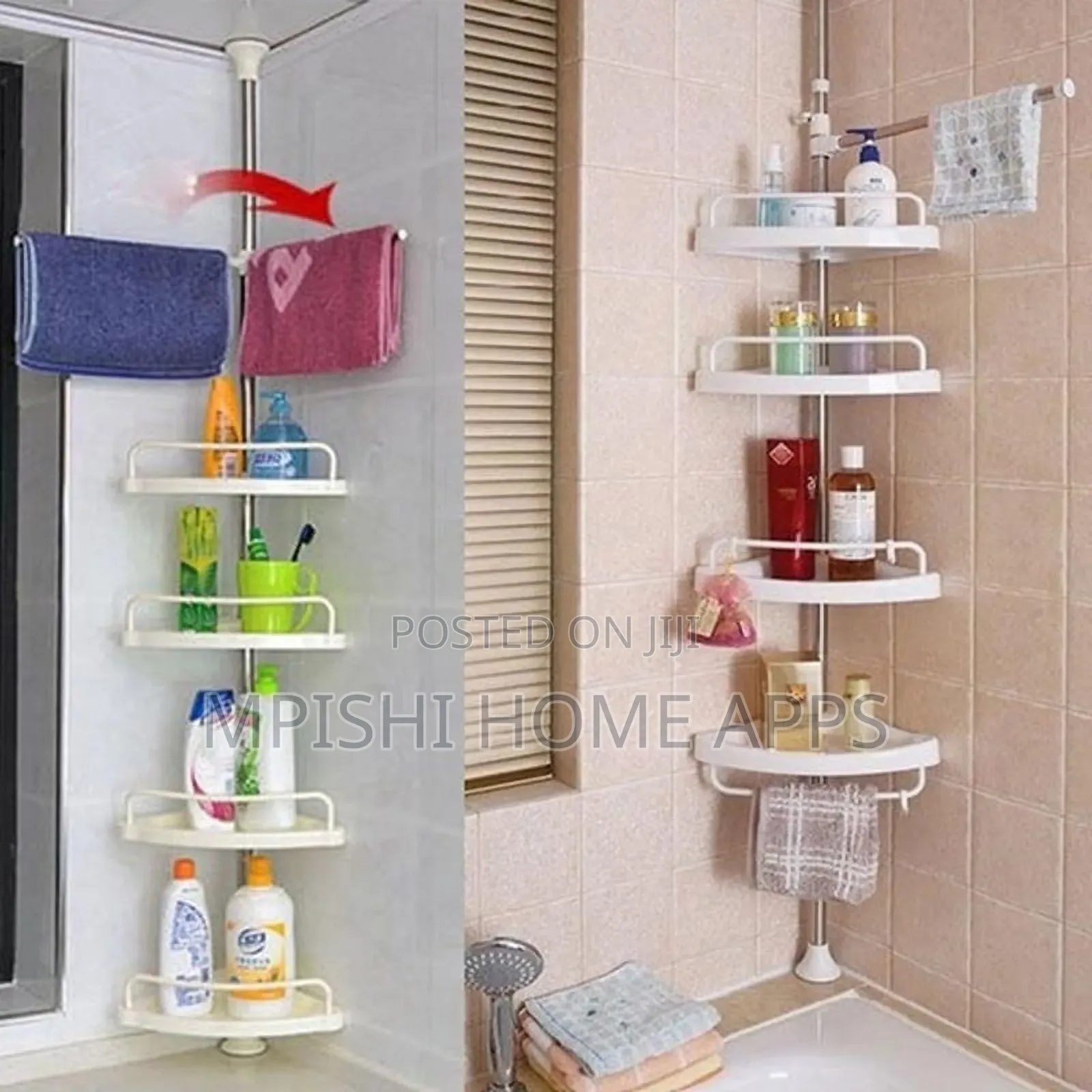 4 Layer Bathroom Corner Shelf