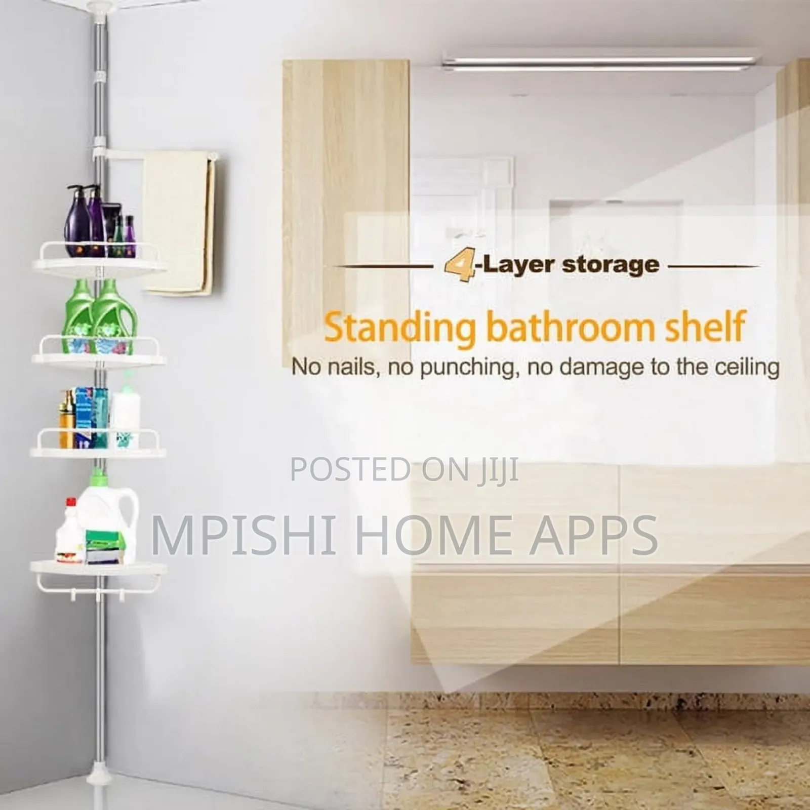 4 Layer Bathroom Corner Shelf