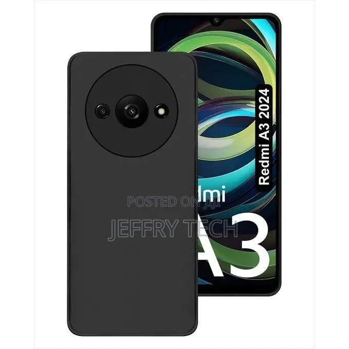 XIAOMI Redmi A3 Black Soft Silicone Phone Case/ Cover