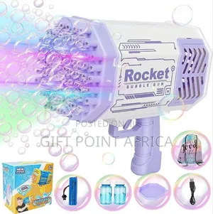 Purple Rechargeable Bubble Gun