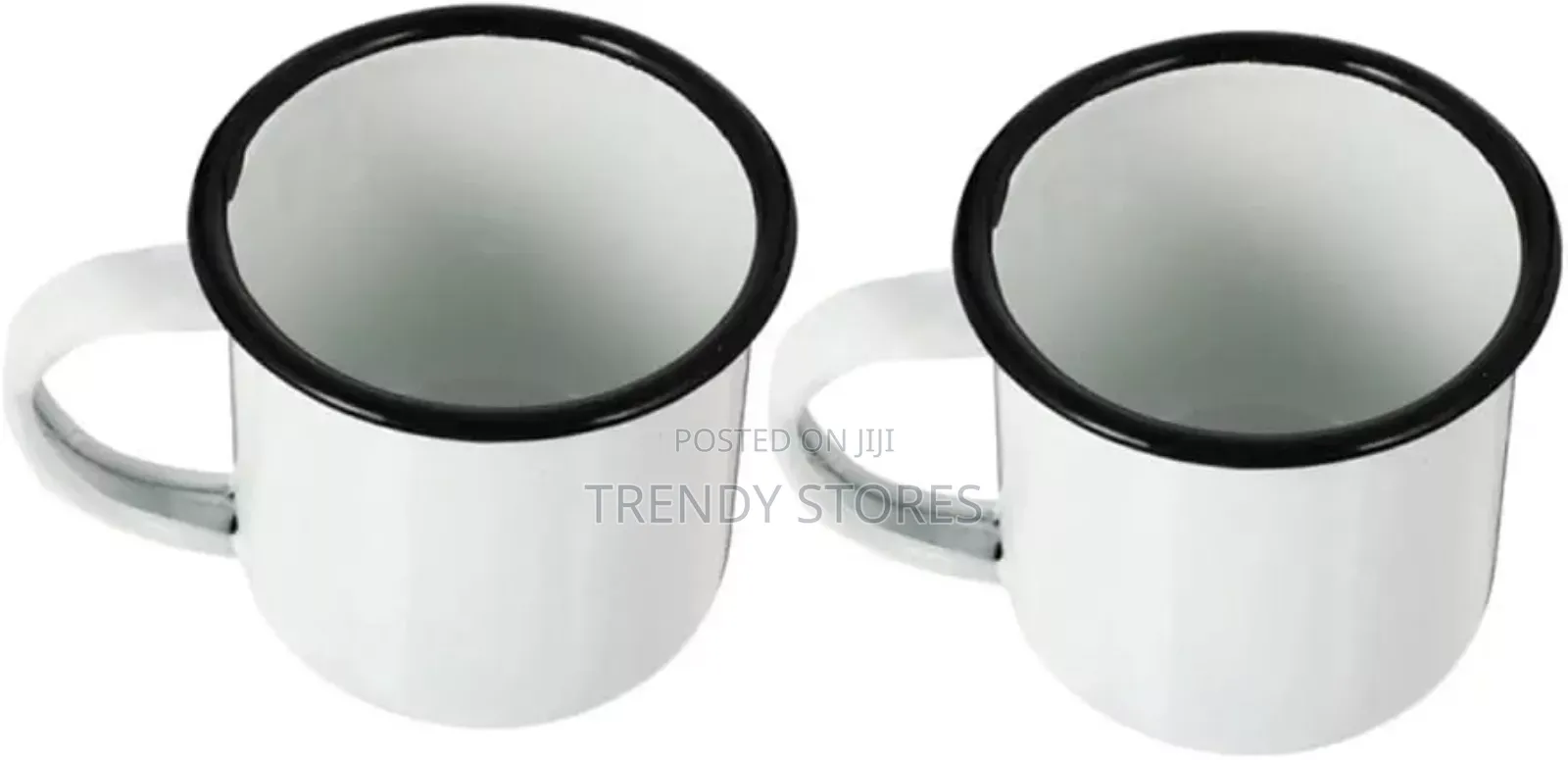 6 PC White Ceramic Mug