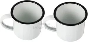 6 PC White Ceramic Mug