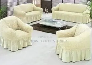 Turkish Sofa Covers- Cream White( 7 Seaters)