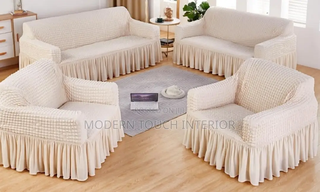 Turkish White Elastic Seat Covers