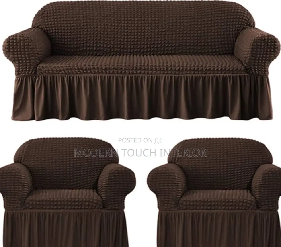 Dark Brown Turkish Sofa Cover