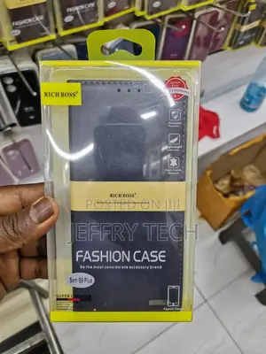 Rich Boss Samsung Galaxy S9 Classy Leather Flip Cover Case//