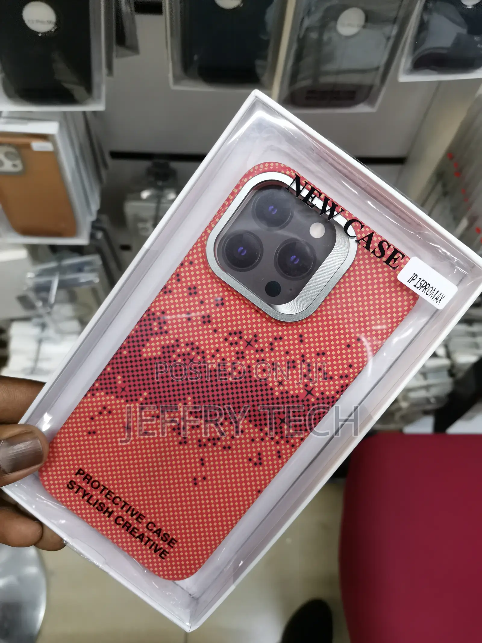 Pixels Texture Phone Case Compatible With iPhone 15 Pro Max