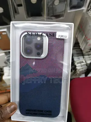 iPhone 15 Pro Max Kevlar Carbon Fiber Texture Magsafe Magnet