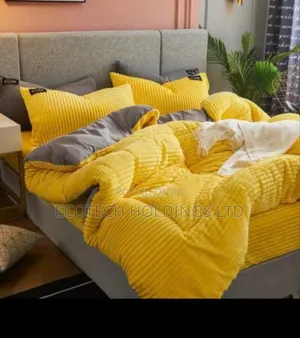 6 By 7 Velvet Duvet Plus 1 Bedsheet And 2 Pillowcase Bf4